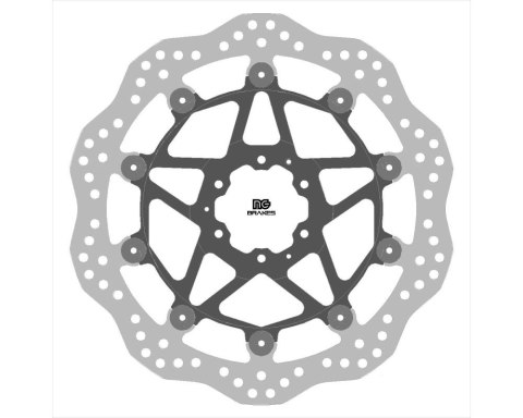 NG TARCZA HAMULCOWA PRZÓD XL 750 TRANSALP 23, 310X62X4, 5MM 6X6, 25MM WAVE ŚRODEK ALUMINIOWY