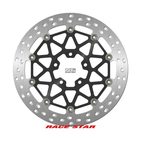 NG TARCZA HAMULCOWA PRZÓD RACE STAR PREMIUM ZX-10R RR 17-22 330X70X5MM 5X10, 25MM PŁYWAJĄCA ŚRODEK ALUMINIOWY, PO