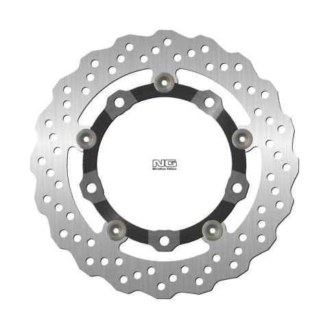 NG TARCZA HAMULCOWA PRZÓD SYM CRUISYM JOYMAX DRG 125 185 200 250 300 09-22 260X128X4MM 5X10, 25MM WAVE ŚRODEK ALUMINIOWY