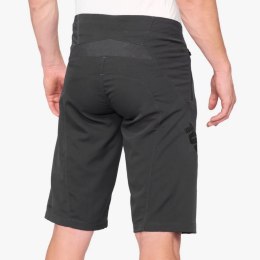 100 PROCENT MTB SPODENKI ROWEROWE MODEL AIRMATIC CHARCOAL KOLOR SZARY 34
