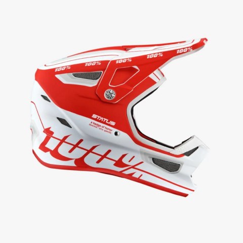 100 PROCENT MTB KASK ROWEROWY MODEL STATUS TOPENGA RED/WHITE WHITE/RED XL