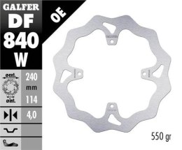 GALFER TARCZA HAMULCOWA TYŁ TM RACING MX 125-530 15-21, EN SMR 450 530 660 15-240X114X4MM 4X6, 25MM WAVE