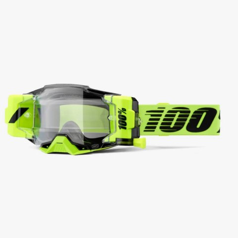 100 PROCENT GOGLE ARMEGA FORECAST ROLL-OFF NEON - FLUO SZYBKA PRZEŹROCZYSTA