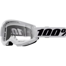100 PROCENT GOGLE STRATA 2 YOUTH JUNIOR -CLEAR LENS - SZYBKA PRZEŹROCZYSTA