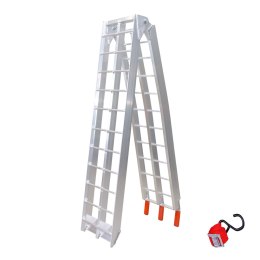 BIKETEC UNIWERSALNA RAMPA NAJAZDOWA ALUMINIUM TYP 2 KOLOR SREBRNY