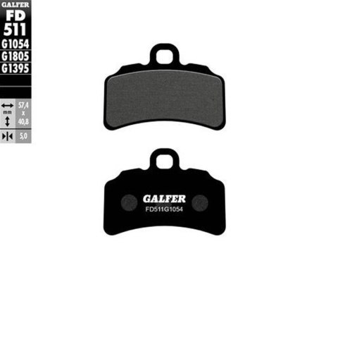 GALFER KLOCKI HAMULCOWE PÓŁMETALICZNE TRIAL