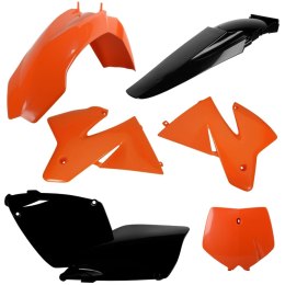 POLISPORT KOMPLET PLASTIKÓW KTM SX 00 W ZESTAWIE TABLICA PRZÓD ORANGE BLACK