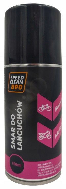 SPEEDCLEAN 890 SMAR DO ŁAŃCUCHA MOTOCYKLOWEGO I ROWEROWEGO W SPRAYU 150ML