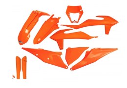 UFO KOMPLET PLASTIKÓW FULL KIT Z OSŁONAMI TELESKOPÓW AMORTYZATORÓW KTM EXC 125 20- 21, EXC 250 300 TPI 20- 23, EXC-F 250