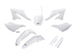 UFO KOMPLET PLASTIKÓW Z OSŁONAMI TELESKOPÓW YAMAHA YZ 125 250 '22-'24 WHITE