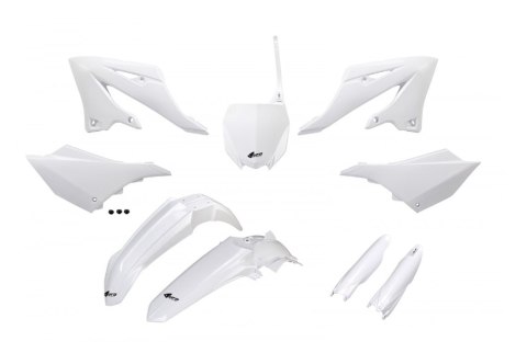 UFO KOMPLET PLASTIKÓW Z OSŁONAMI TELESKOPÓW YAMAHA YZ 125 250 '22-'24 WHITE UFO KOMPLET PLASTIKÓW Z OSŁONAMI TELESKOPÓW YAMAHA YZ 125 250 '22-'24 WHITE