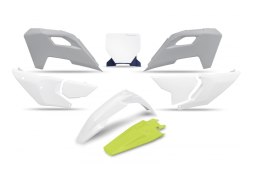 UFO KPL PLASTIKÓW HUSQVARNA TC 125 250 23- 24, FC 350 450 FX TX 300 KOLOR BI