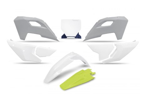 UFO KPL PLASTIKÓW HUSQVARNA TC 125 250 23- 24, FC 350 450 FX TX 300 KOLOR BI UFO KPL PLASTIKÓW HUSQVARNA TC 125 250 23- 24, FC 350 450 FX TX 300 KOLOR BI