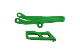 UFO KOMPLET ŚLIZG + PROWADNICA ŁAŃCUCHA KAWASAKI KXF 450 '24, GREEN