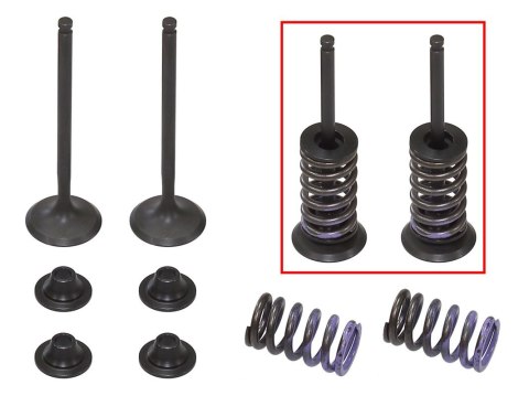 PSYCHIC ZAWORY WYDECHOWE KPL ZAWORÓW ZE SPRĘŻYNAMI I PODKŁADKAMI WRF 250 15-23, YZF 14-23, FX 15-