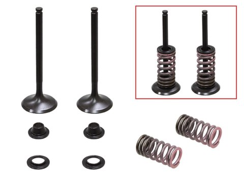 PSYCHIC ZAWORY WYDECHOWE KPL ZAWORÓW ZE SPRĘŻYNAMI I PODKŁADKAMI WRF 450 16-20, WR F YZF 14-19, YZ 45