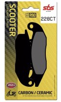 SBS KLOCKI HAMULCOWE KH465 CARBON TECH AJP PR3 PR4 PR5 13-, DERBI TERRA CITY CROSS 125 08-16, CRF 250L M R 13-, PIAGGIO
