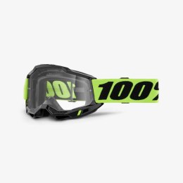 100 PROCENT GOGLE ACCURI 2 NEON YELLOW - CLEAR LENS