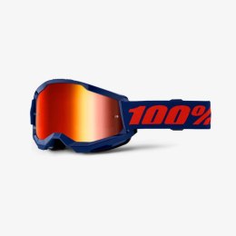 100 PROCENT GOGLE STRATA 2 NAVY -MIRROR LENS - SZYBKA LUSTRO