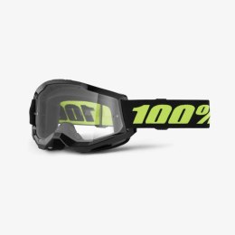 100 PROCENT GOGLE STRATA 2 SOLAR ECLIPSE-CLEAR LENS-FLUO SZYBKA PRZEŹROCZYSTA