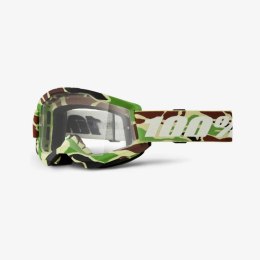 100 PROCENT GOGLE STRATA 2 WAR CAMO-CLEAR LENS-BROWN SZYBKA PRZEŹROCZYSTA