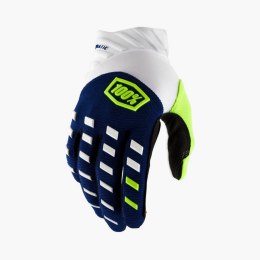 100 PROCENT RĘKAWICE CROSS/ENDURO AIRMATIC NAVY/WHITE BLUE/WHITE/GREEN L