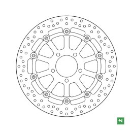 NEWFREN TARCZA HAMULCOWA PRZÓD GSXR600 750 97-03 GSXR1000 00-04 TL1000 GSXR1300 HAYABUSA 99-07 GSX 1400 02-07