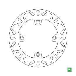 NEWFREN TARCZA HAMULCOWA TYŁ CBF 500 600 1000 CBR 600F 11-13 CBF1000 06-16 240X116X5 4X10, 5MM