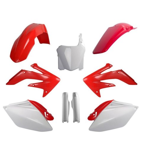 POLISPORT KPL PLASTIKÓW CRF 250R 08 W ZEST. TABLICA 8657500001 I OSŁONY AMORTYZARORÓW 83517