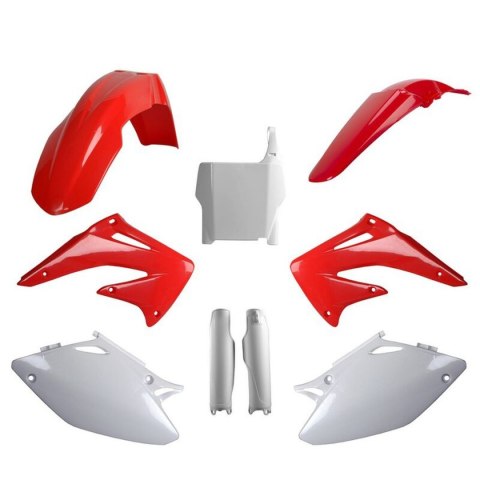 POLISPORT KPL PLASTIKÓW CRF 450R 04 W ZEST. TABLICA 8661900001 I OSŁONY AMORTYZARORÓW 83517