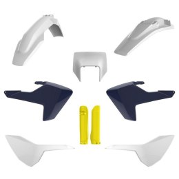 POLISPORT KPL PLASTIKÓW HUSQVARNA TE FE TPI 17-19 W ZEST. TABLICA 8666900001 I OSŁONY AMORTYZAROR