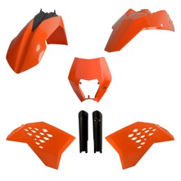 POLISPORT KPL PLASTIKÓW KTM EXC EXC-F 08-11 W ZEST. TABLICA 8666700001 I OSŁONY AMORTYZARORÓW 83