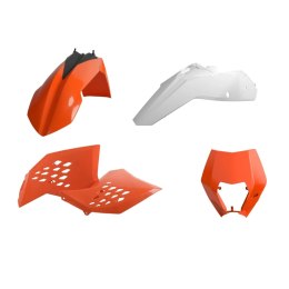 POLISPORT KPL PLASTIKÓW KTM EXC EXC-F 08-11 W ZEST. TABLICA 8666700001 I OSŁONY AMORT. 83