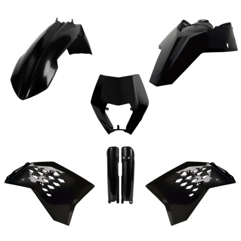 POLISPORT KPL PLASTIKÓW KTM EXC EXC-F 08-11 W ZEST. TABLICA 8666700003 I OSŁONY AMORT. 83
