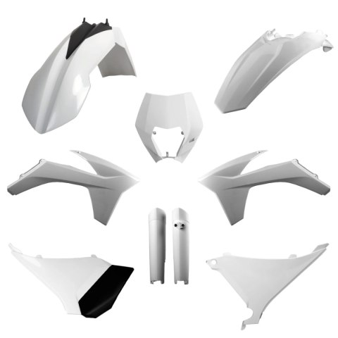 POLISPORT KPL PLASTIKÓW KTM EXC EXC-F 12-13 W ZEST. TABLICA 8666700001 I OSŁONY AMORT. 83