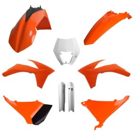 POLISPORT KPL PLASTIKÓW KTM EXC EXC-F 12-13 W ZEST. TABLICA 8666700002 I OSŁONY AMORTYZARORÓW 83