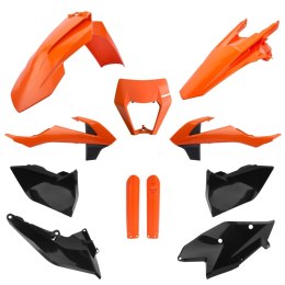 POLISPORT KPL PLASTIKÓW KTM EXC EXC-F TPI 17-19 W ZEST. OSŁONA LAMPY 8666800006 I OSŁONY AMORT. 83