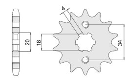 CHT ZĘBATKA PRZEDNIA 273 13 A4250328131 328-13