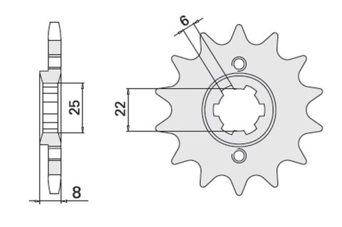 CHT ZĘBATKA PRZEDNIA 281 14 HONDA XR 600R 85-90 CHT ZĘBATKA PRZEDNIA 281 14 HONDA XR 600R 85-90