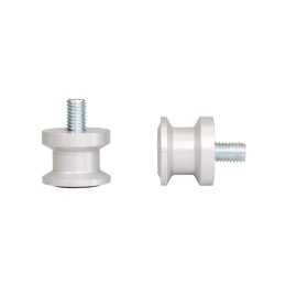 BIKETEC ROLKI WKRĘCANE DO WAHACZA M8X1,25 SILVER
