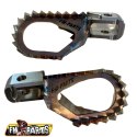 FM-PARTS OFFSET SPODNÓŻKI KPL STAINLESS FOOTPEGS KTM HUSQVARNA GAS 24 STALOWY