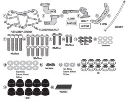 KAPPA STELAŻ KUFRÓW BOCZNYCH MONOKEY CAM SIDE BMW F 900 GS 24-, POD KUFRY KFR K FORCE ALU