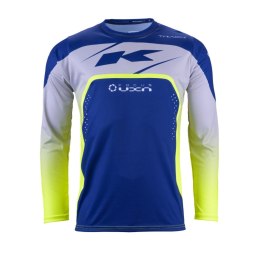 KENNY RACING KOSZULKA CROSS/ENDURO MODEL TRACK FOCUS NAVY BLUE/GREY/ŻÓŁTY M