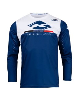 KENNY RACING KOSZULKA CROSS/ENDURO MODEL TRACK RAW NAVY BLUE/WHITE M