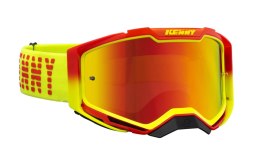 KENNY RACING GOGLE MODEL VENTURY RED/YELLOW ŻÓŁTY FLUO/RED SZYBA RED LUSTRO