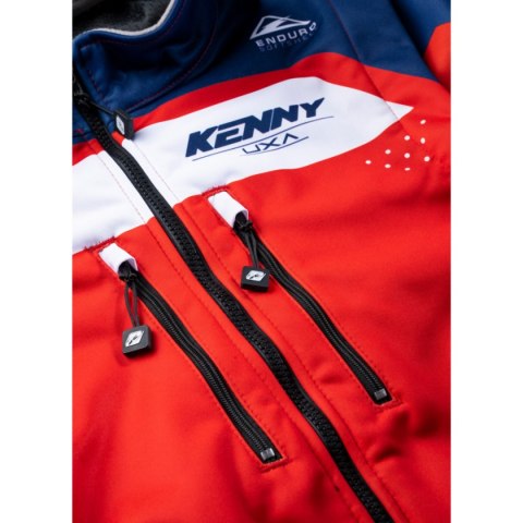KENNY RACING KURTKA ADVENTURE/ENDURO MODEL SOFTSHELL RED RED/BLUE/WHITE XL KENNY RACING KURTKA ADVENTURE/ENDURO MODEL SOFTSHELL RED RED/BLUE/WHITE XL