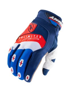 KENNY RACING RĘKAWICE CROSS ENDURO SAFETY NAVY FLUO XXXL