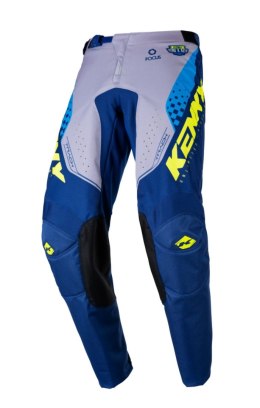 KENNY RACING SPODNIE CROSS ENDURO TRACK FOCUS KID JUNIOR NAVY NEON FLUO 22
