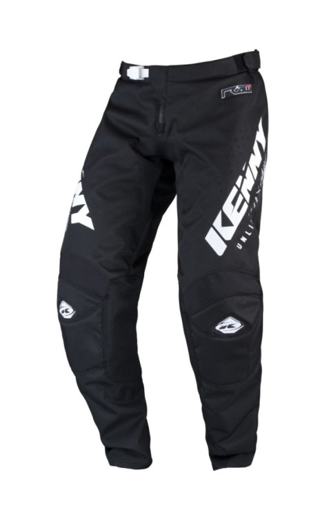 KENNY RACING SPODNIE CROSS/ENDURO TRACK RAW KID/JUNIOR BLACK BLACK/WHITE 22