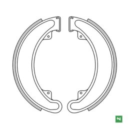 NEWFREN SZCZĘKI HAMULCOWE CB 250 360 400 73-79, ATC 85-88, TRX 300 85-00 TYŁ 160X30MM